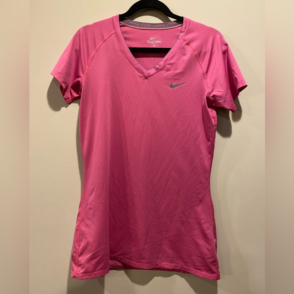 Nike pro dri-fit pink tunic style shirt